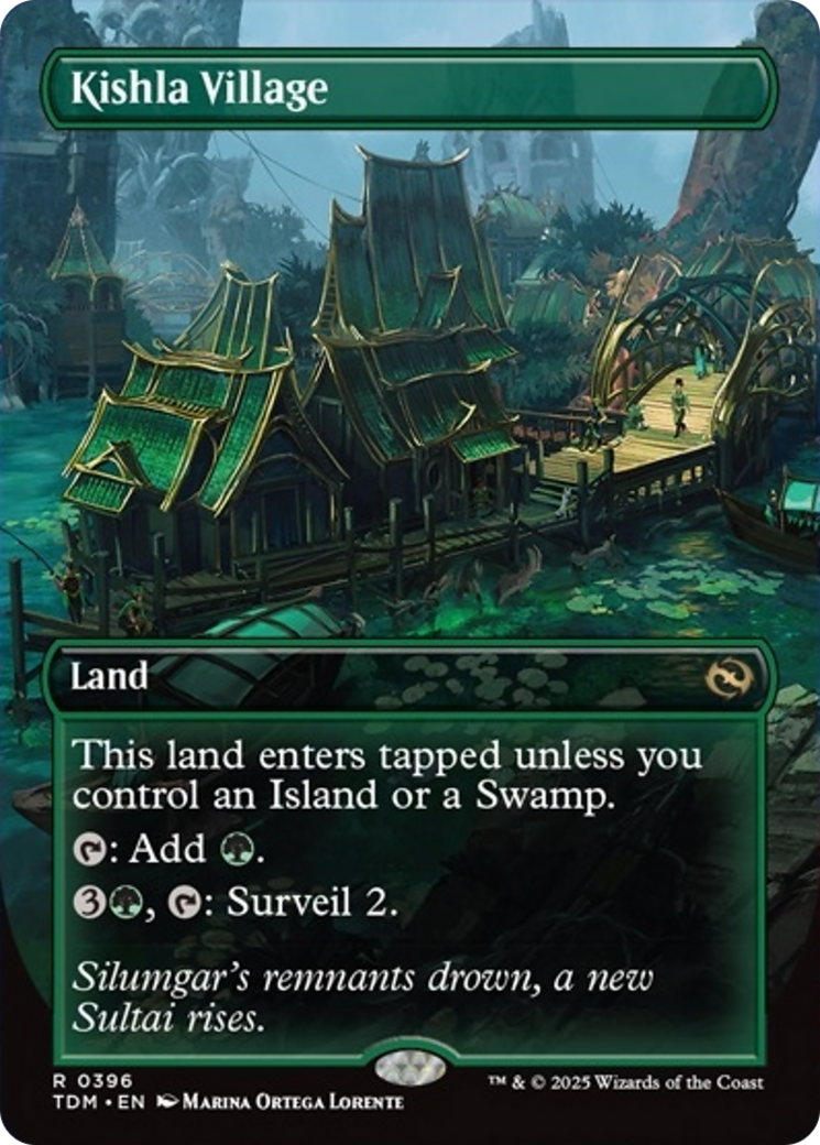 Kishla Village (Borderless) [Tarkir: Dragonstorm] | The CG Realm