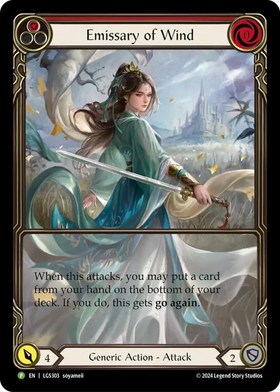 Emissary of Wind [LGS303] (Promo)  Rainbow Foil | The CG Realm