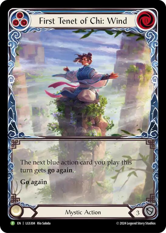 First Tenet of Chi: Wind [LGS304] (Promo)  Rainbow Foil | The CG Realm