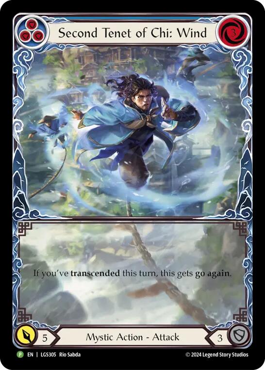 Second Tenet of Chi: Wind [LGS305] (Promo)  Rainbow Foil | The CG Realm