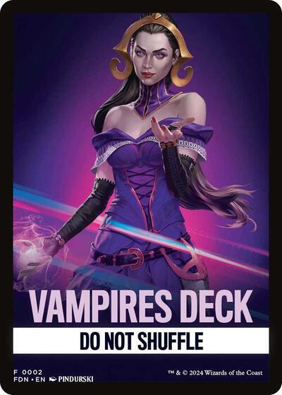 Vampires Deck Theme Card [Foundations Tokens] | The CG Realm