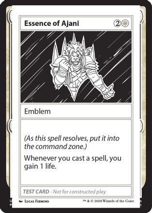 Essence of Ajani (MB2PC-) - Mystery Booster 2 Playtest Cards