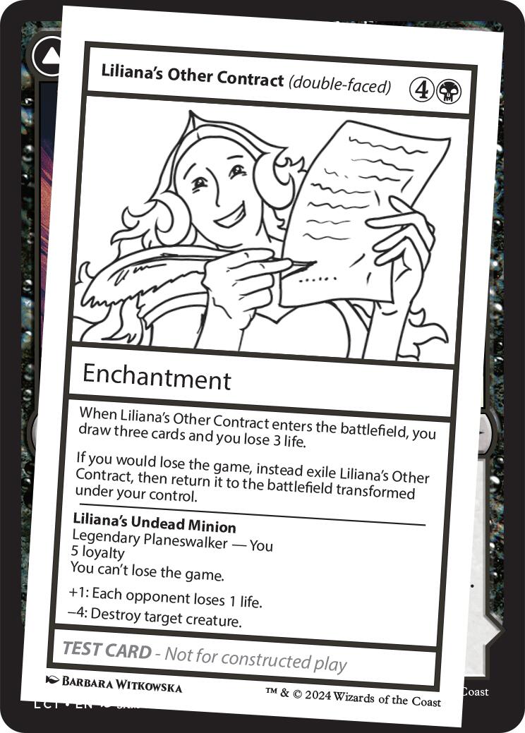 Liliana's Other Contract (double-faced) [Mystery Booster 2 Playtest Cards] | The CG Realm