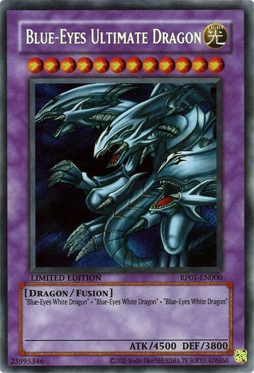 Blue-Eyes Ultimate Dragon [RP01-EN000] Secret Rare | The CG Realm