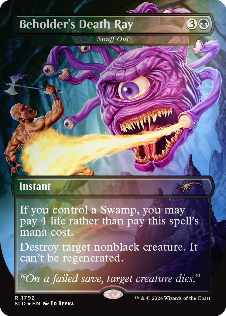 Beholder's Death Ray - Snuff Out (Rainbow Foil) [Secret Lair Drop Series] | The CG Realm