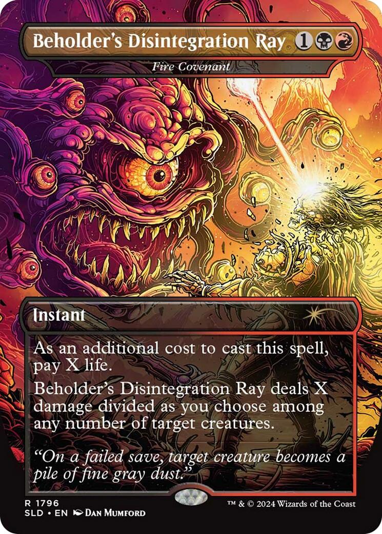Beholder's Disintegration Ray - Fire Covenant [Secret Lair Drop Series] | The CG Realm