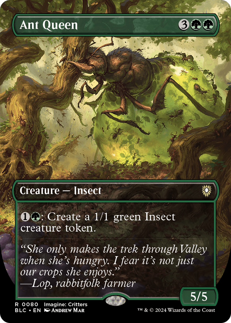Ant Queen (Borderless) (BLC-080) - Bloomburrow Commander