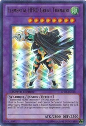 Elemental HERO Great Tornado (LC02-EN010) - Legendary Collection 2 Limited