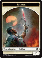 Soldier (004) // Serra the Benevolent Emblem (020) Double-Sided Token [Modern Horizons Tokens] | The CG Realm