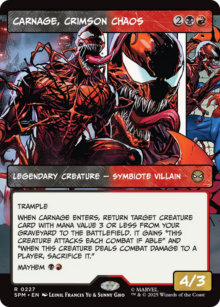 Carnage, Crimson Chaos (Borderless) [Marvel's Spider-Man] | The CG Realm