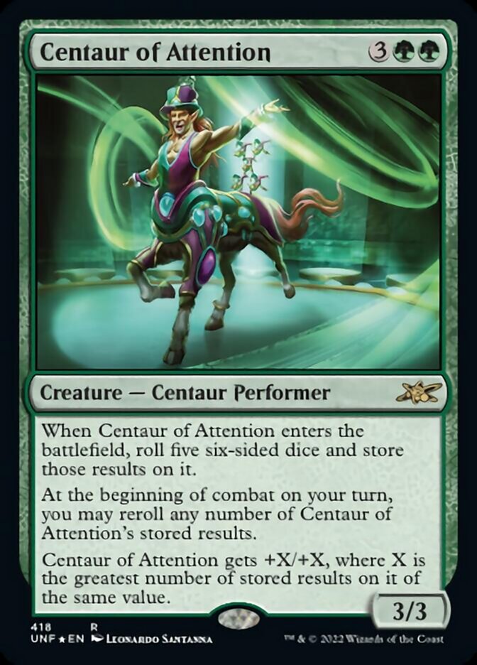 Centaur of Attention (Galaxy Foil) [Unfinity] | The CG Realm