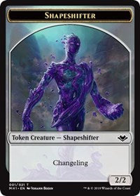 Shapeshifter // Golem Double-Sided Token (MH1-1 // 18) - Modern Horizons