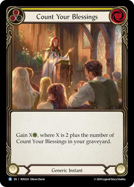 Count Your Blessings (Yellow) [ROS224] (Rosetta)  Rainbow Foil | The CG Realm