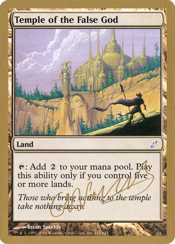 Temple of the False God (Gabriel Nassif) [World Championship Decks 2004] | The CG Realm