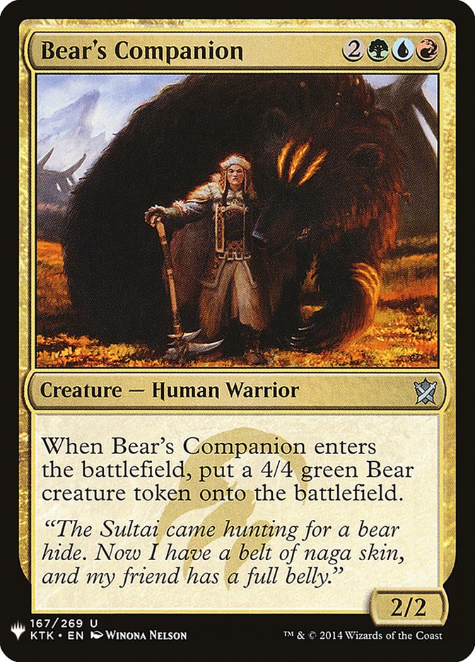 Bear's Companion [Mystery Booster] | The CG Realm