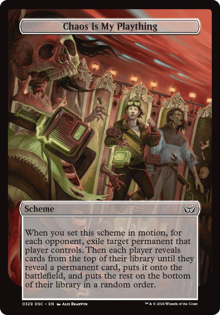Chaos is My Plaything (Full Art) (A:DSC-329) - Duskmourn: House of Horror Commander