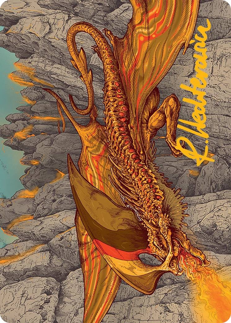 Magmatic Hellkite Art Card (34/54) [Tarkir: Dragonstorm Art Series] | The CG Realm