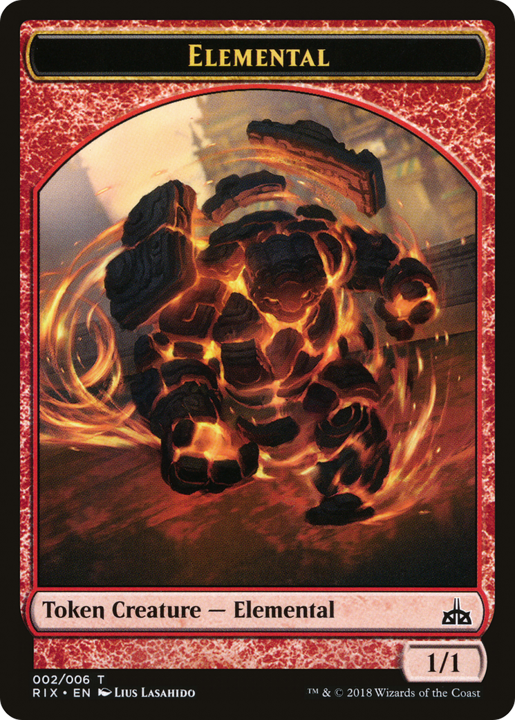 Elemental Token (002) (RIX-002) - Rivals of Ixalan Tokens