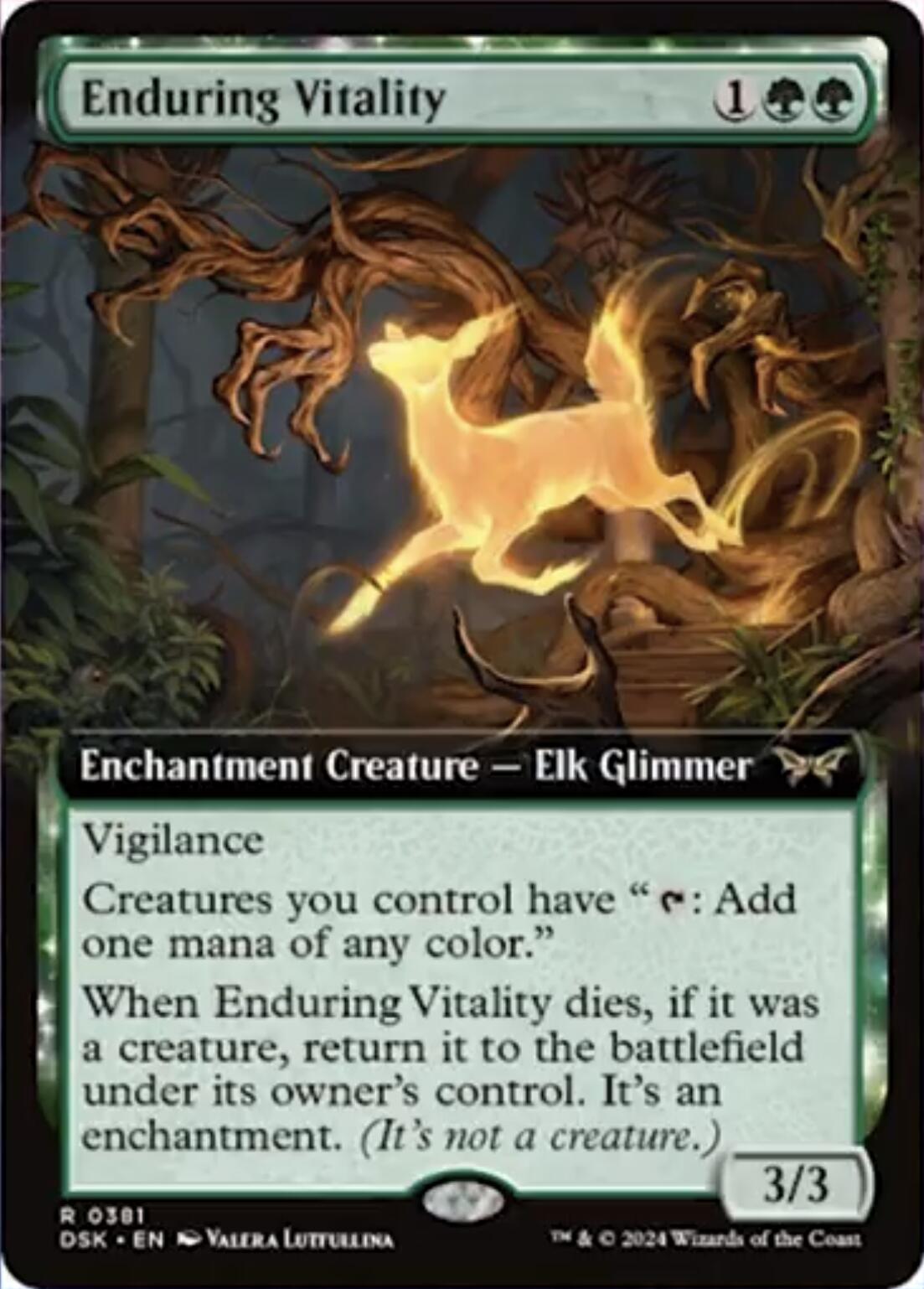 Enduring Vitality (Extended Art) [Duskmourn: House of Horror] | The CG Realm