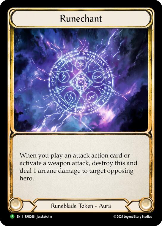 Runechant (Lightning) [FAB266] (Promo)  Rainbow Foil | The CG Realm