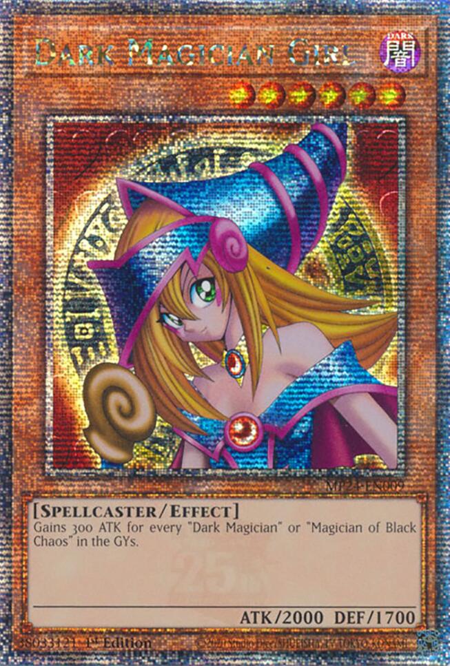 Dark Magician Girl (Quarter Century Secret Rare) (MP24-EN009) - 25th Anniversary Tin: Dueling Mirrors 1st Edition