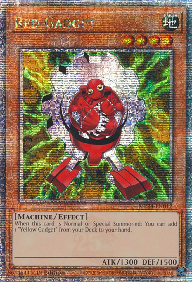 Red Gadget (Quarter Century Secret Rare) (MP24-EN012) - 25th Anniversary Tin: Dueling Mirrors 1st Edition