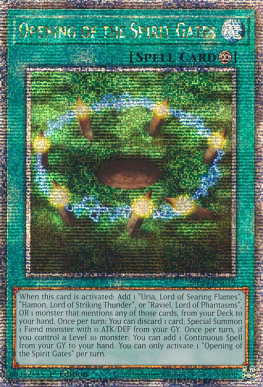 Opening of the Spirit Gates (Quarter Century Secret Rare) (MP24-EN019) - 25th Anniversary Tin: Dueling Mirrors 1st Edition