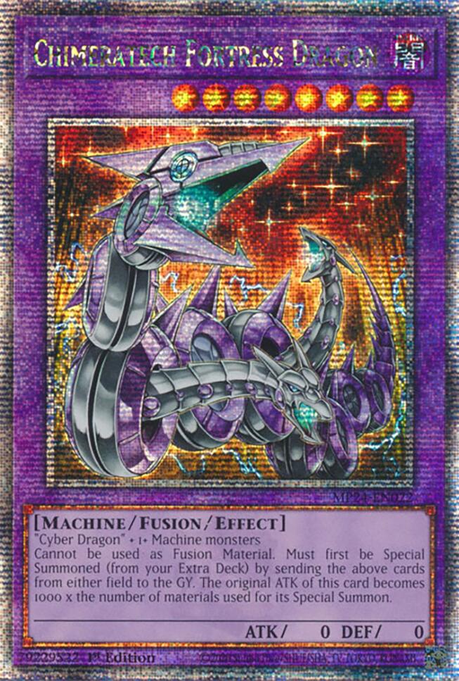 Chimeratech Fortress Dragon (Quarter Century Secret Rare) (MP24-EN022) - 25th Anniversary Tin: Dueling Mirrors 1st Edition