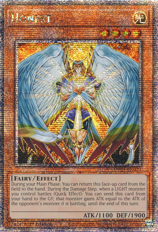 Honest (Quarter Century Secret Rare) (MP24-EN023) - 25th Anniversary Tin: Dueling Mirrors 1st Edition