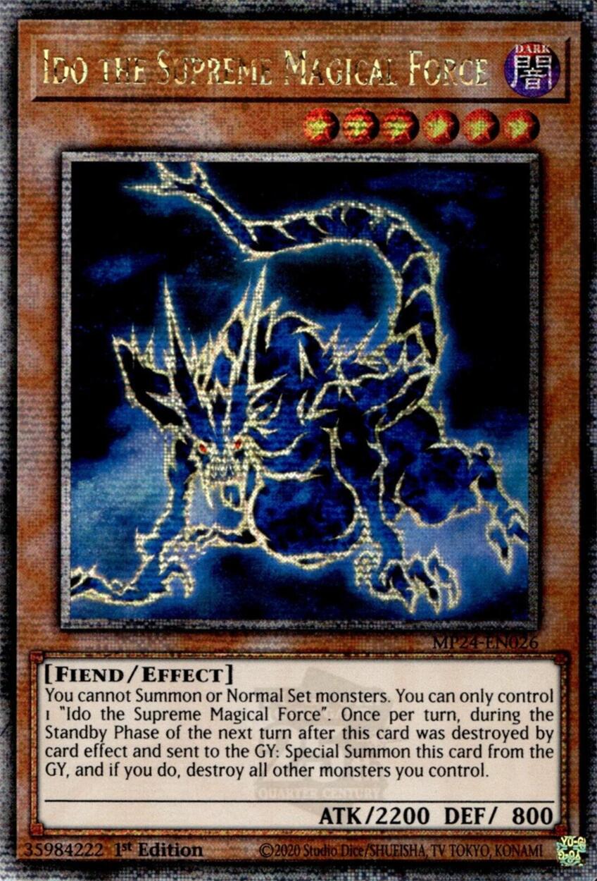 Ido the Supreme Magical Force (Quarter Century Secret Rare) (MP24-EN026) - 25th Anniversary Tin: Dueling Mirrors 1st Edition
