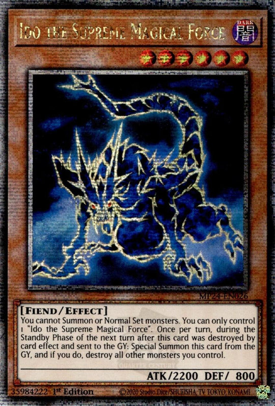 Ido the Supreme Magical Force (Quarter Century Secret Rare) (MP24-EN026) - 25th Anniversary Tin: Dueling Mirrors 1st Edition