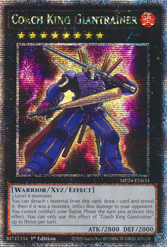 Coach King Giantrainer (Quarter Century Secret Rare) (MP24-EN034) - 25th Anniversary Tin: Dueling Mirrors 1st Edition