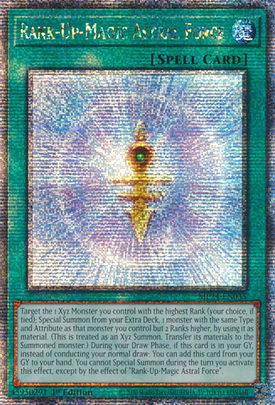 Rank-Up-Magic Astral Force (Quarter Century Secret Rare) (MP24-EN035) - 25th Anniversary Tin: Dueling Mirrors 1st Edition