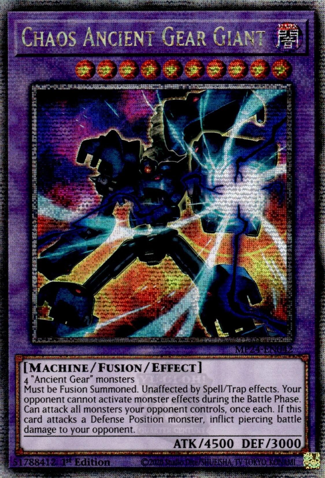Chaos Ancient Gear Giant [MP24-EN042] Quarter Century Secret Rare | The CG Realm