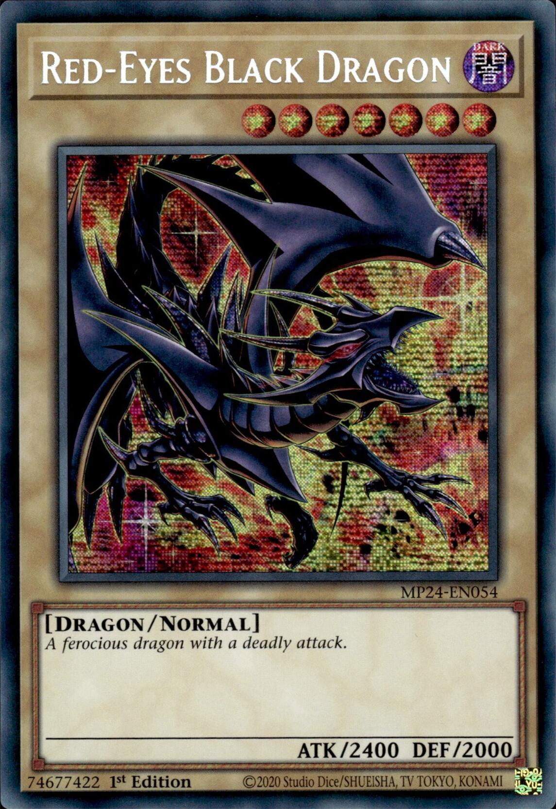 Red-Eyes Black Dragon (Alternate Art) [MP24-EN054] Prismatic Secret Rare | The CG Realm