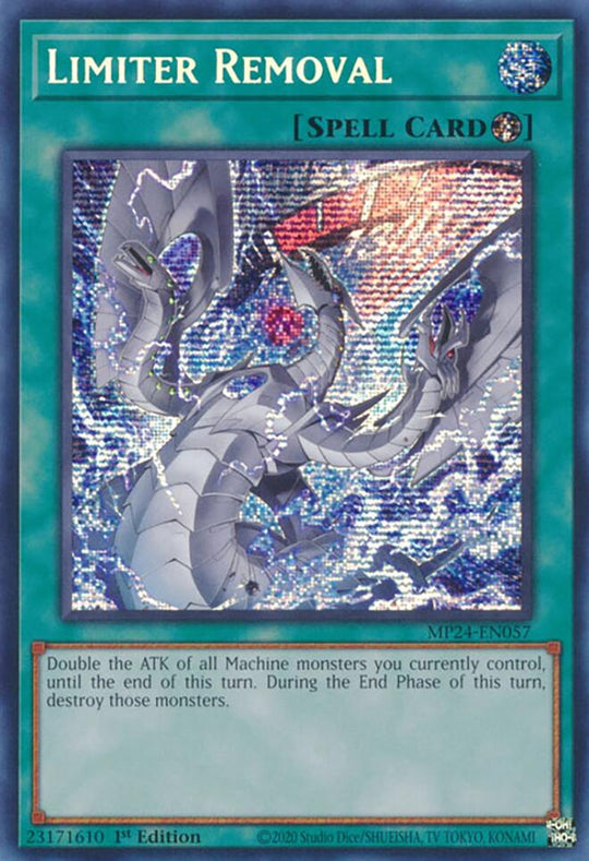 Limiter Removal (Alternate Art) (MP24-EN057) - 25th Anniversary Tin: Dueling Mirrors 1st Edition