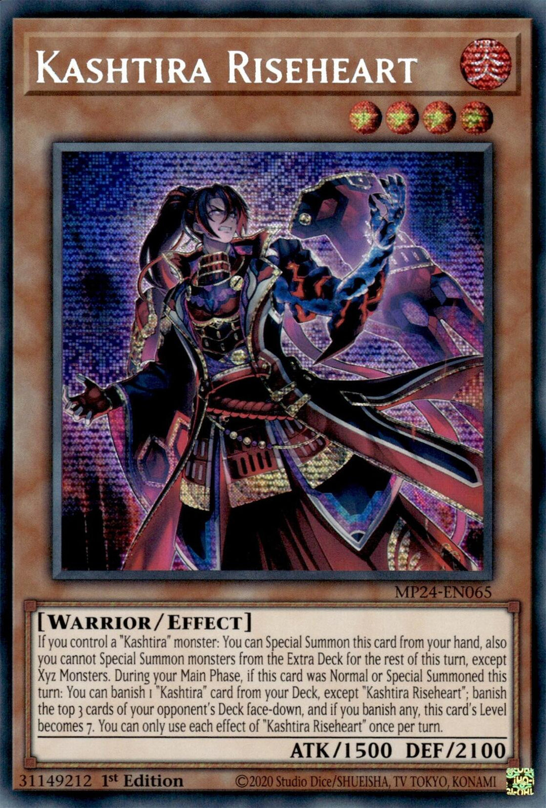Kashtira Riseheart (MP24-EN065) - 25th Anniversary Tin: Dueling Mirrors 1st Edition