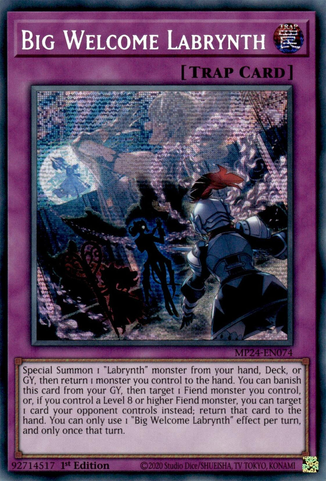 Big Welcome Labrynth (MP24-EN074) - 25th Anniversary Tin: Dueling Mirrors 1st Edition