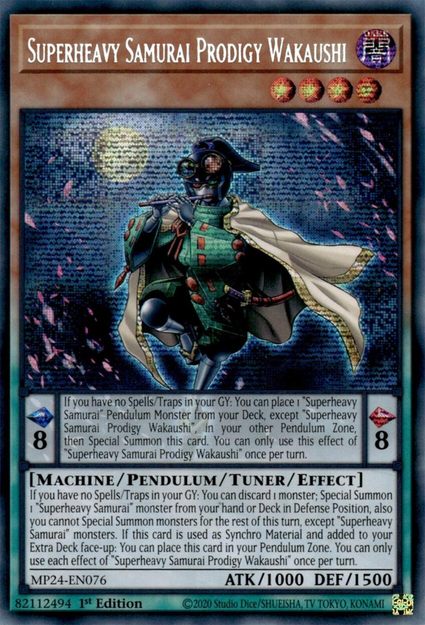 Superheavy Samurai Prodigy Wakaushi (MP24-EN076) - 25th Anniversary Tin: Dueling Mirrors 1st Edition