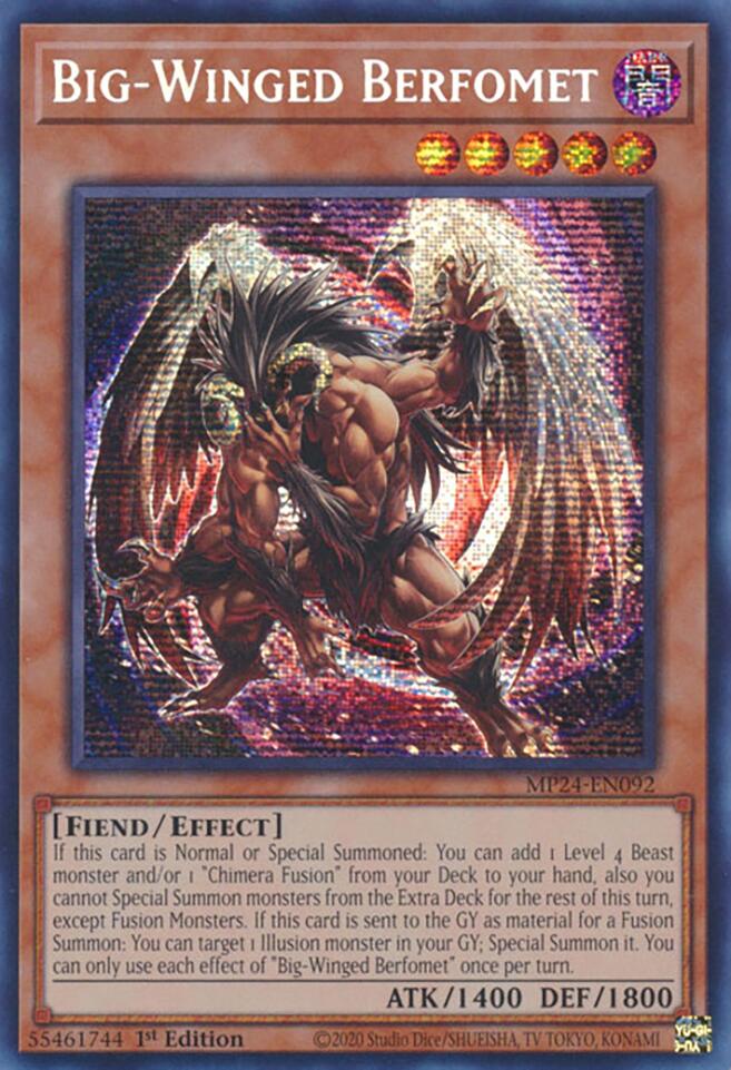 Big-Winged Berfomet (MP24-EN092) - 25th Anniversary Tin: Dueling Mirrors 1st Edition