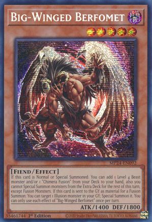 Big-Winged Berfomet (MP24-EN092) - 25th Anniversary Tin: Dueling Mirrors 1st Edition