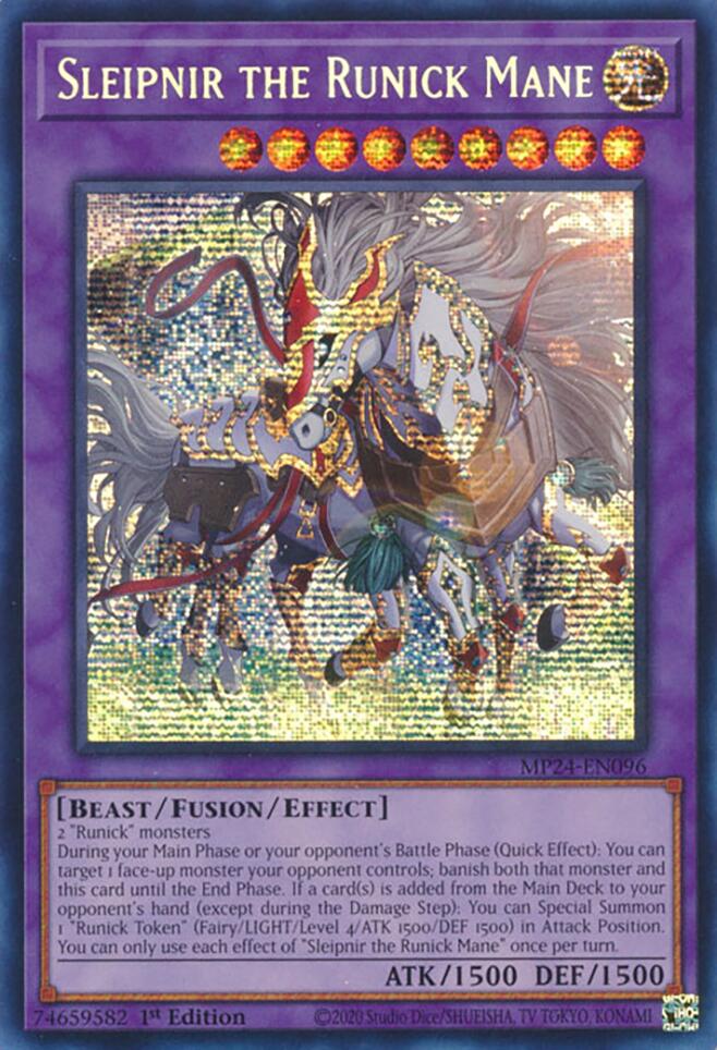 Sleipnir the Runick Mane [MP24-EN096] Prismatic Secret Rare | The CG Realm