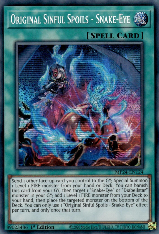Original Sinful Spoils - Snake-Eye (MP24-EN124) - 25th Anniversary Tin: Dueling Mirrors 1st Edition