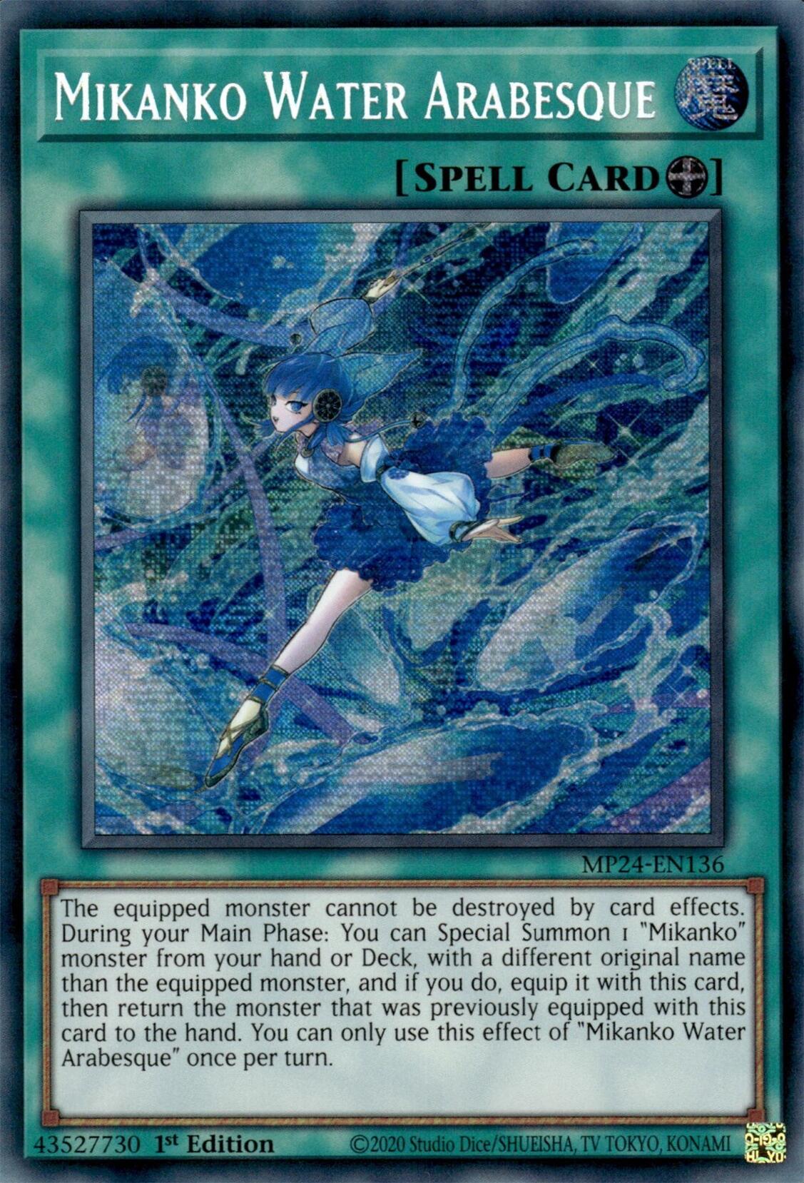 Mikanko Water Arabesque [MP24-EN136] Prismatic Secret Rare | The CG Realm
