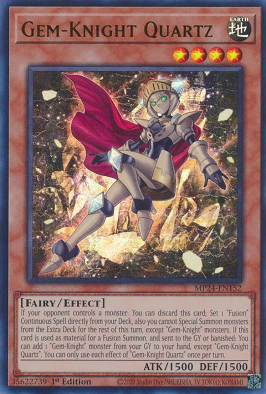 Gem-Knight Quartz (MP24-EN152) - 25th Anniversary Tin: Dueling Mirrors 1st Edition