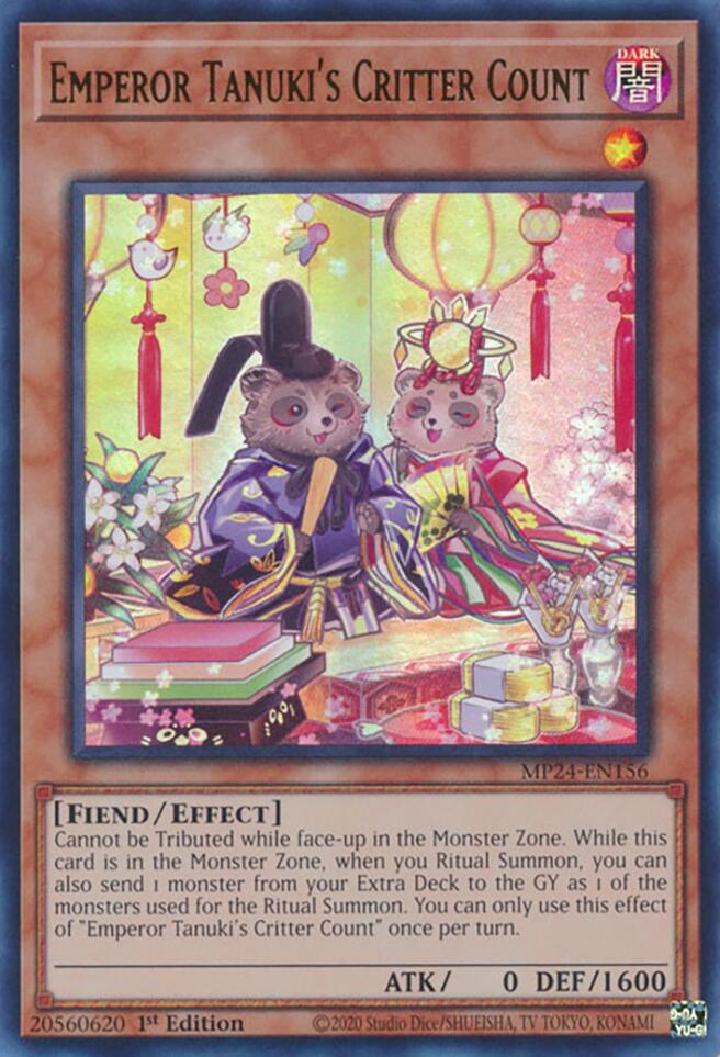 Emperor Tanuki's Critter Count [MP24-EN156] Ultra Rare | The CG Realm