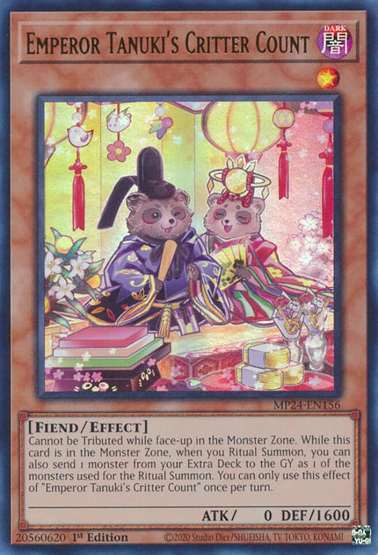 Emperor Tanuki's Critter Count (MP24-EN156) - 25th Anniversary Tin: Dueling Mirrors 1st Edition