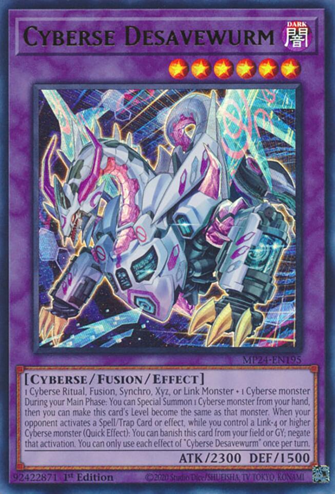 Cyberse Desavewurm (MP24-EN195) - 25th Anniversary Tin: Dueling Mirrors 1st Edition