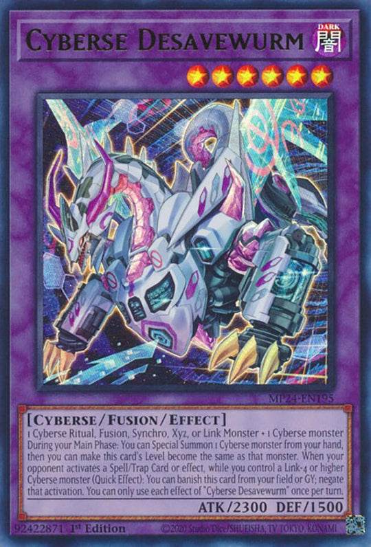 Cyberse Desavewurm (MP24-EN195) - 25th Anniversary Tin: Dueling Mirrors 1st Edition