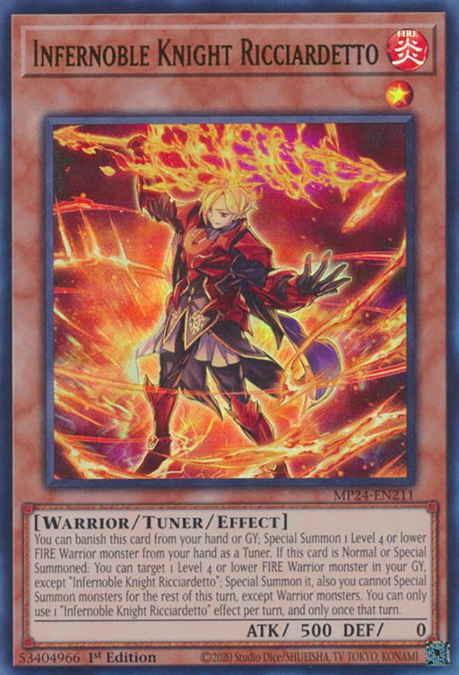 Infernoble Knight Ricciardetto (MP24-EN211) - 25th Anniversary Tin: Dueling Mirrors 1st Edition